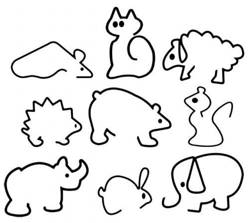 animales trazados trazos